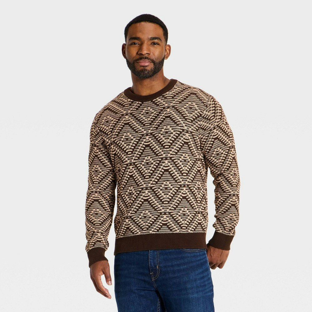 Goodfellow & Co Men's Diamond Stitch Crewneck Sweater: $40 Goodfellow & Co Men's Diamond Stitch Crewneck Sweater: $40
