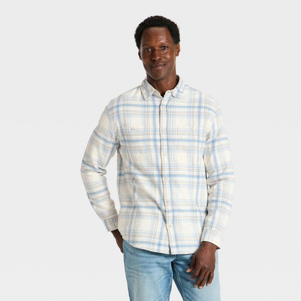 Goodfellow & Co. Men's Mid-Weight Long Sleeve Flannel Shirt: $25 Goodfellow & Co. Men's Mid-Weight Long Sleeve Flannel Shirt: $25