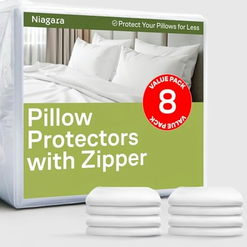 King Size Pillow Protectors 8-Pack: $25.49