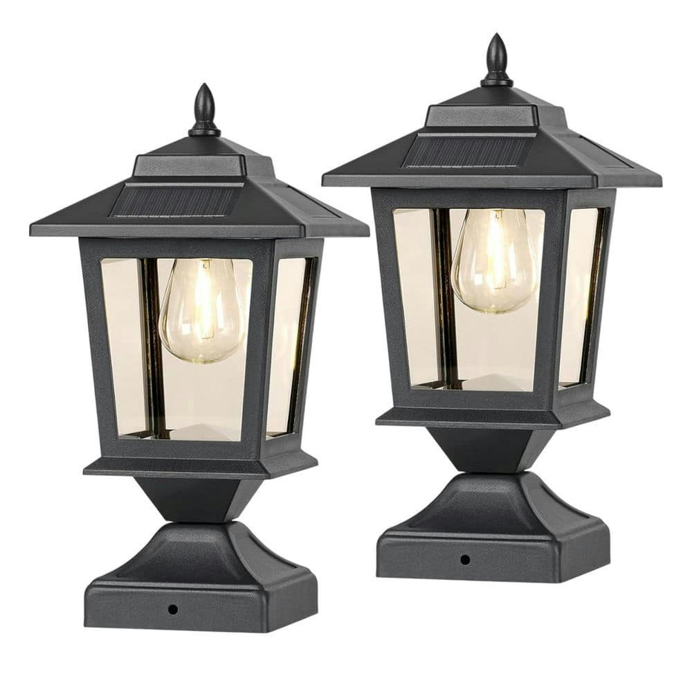 Matte Black Glass Solar Post Cap Light 2-Pack: $104.60 Matte Black Glass Solar Post Cap Light 2-Pack: $104.60