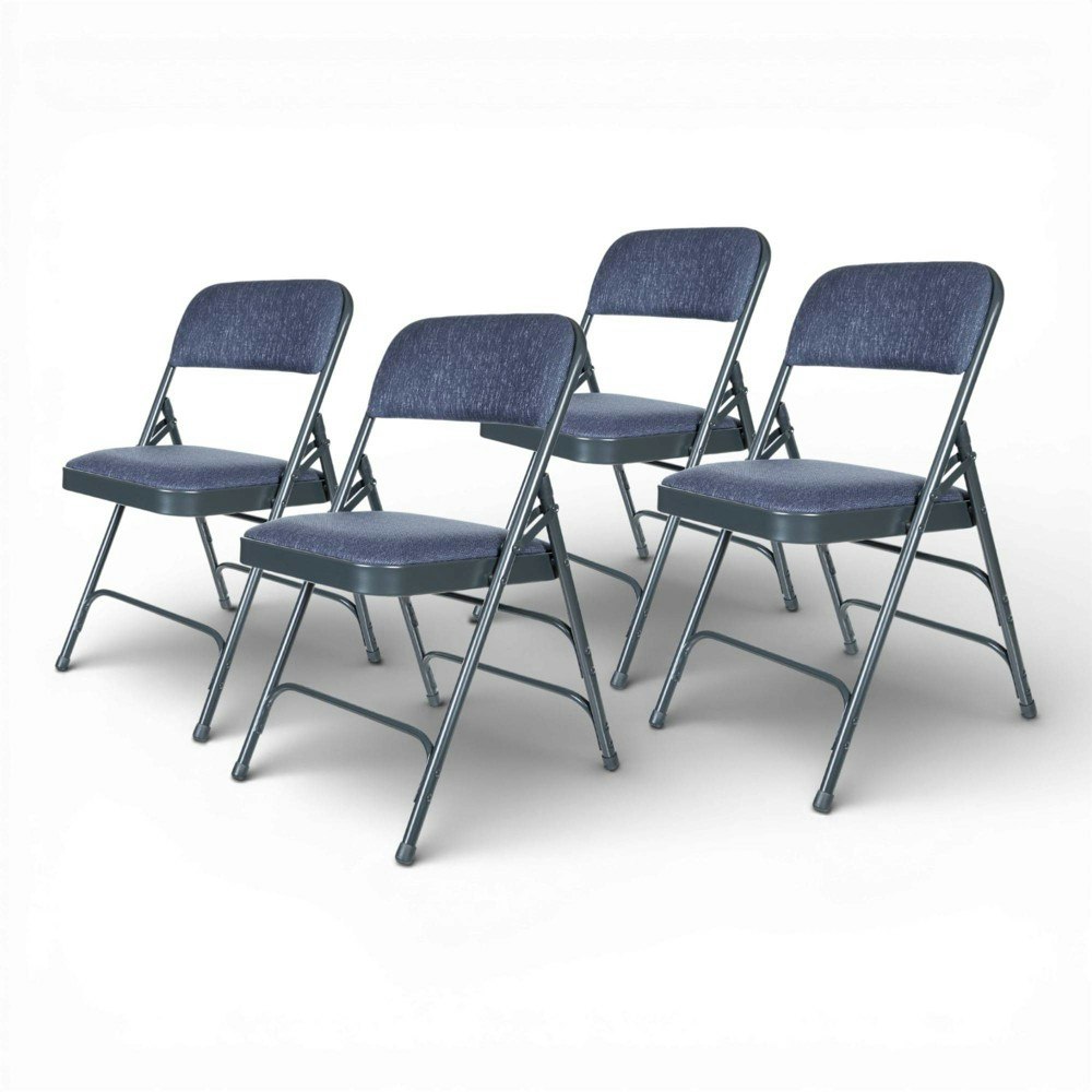Hampden Furnishings Deluxe Fabric Padded Folding Chair 4-Pack: $138.99