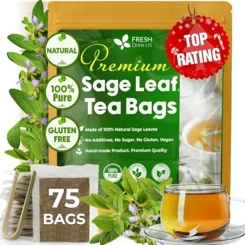 FreshDrinkUS Sage Leaf Tea Bags 75-Count: $10.39