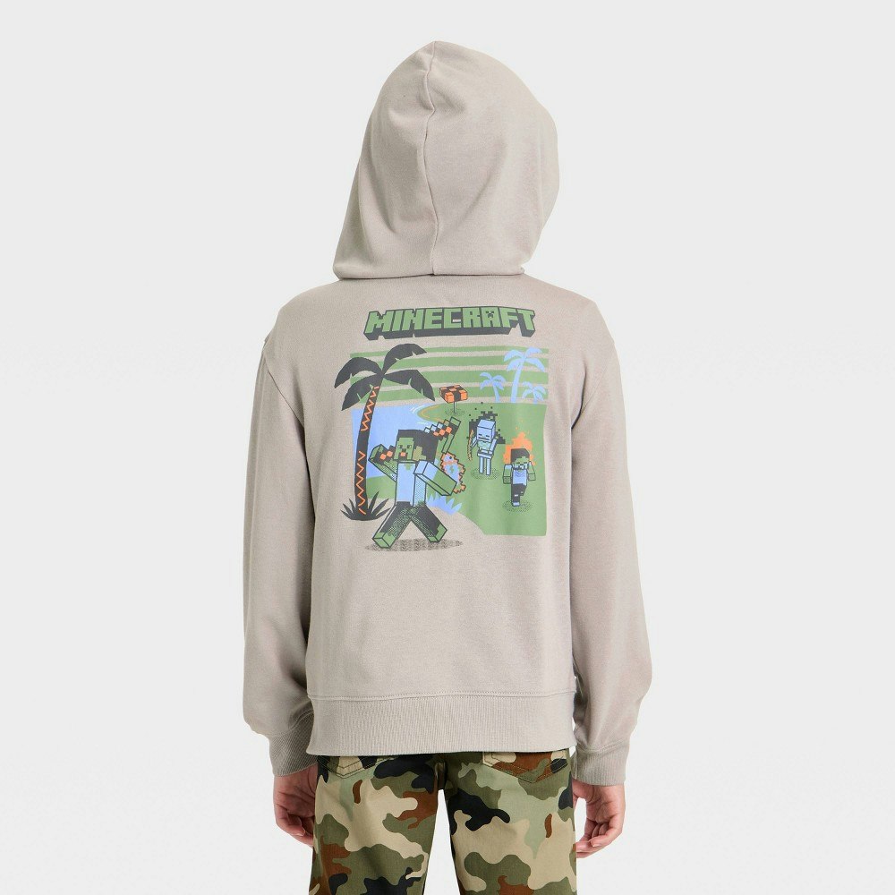 Boys' Minecraft Zip-Up Hooded Sweatshirt: $15