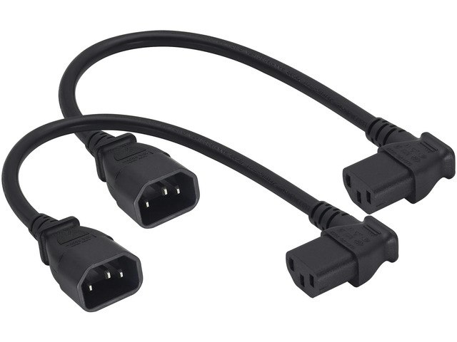 90-Degree C13 to C14 Power Extension Cord 2-Pack: $16.49 90-Degree C13 to C14 Power Extension Cord 2-Pack: $16.49