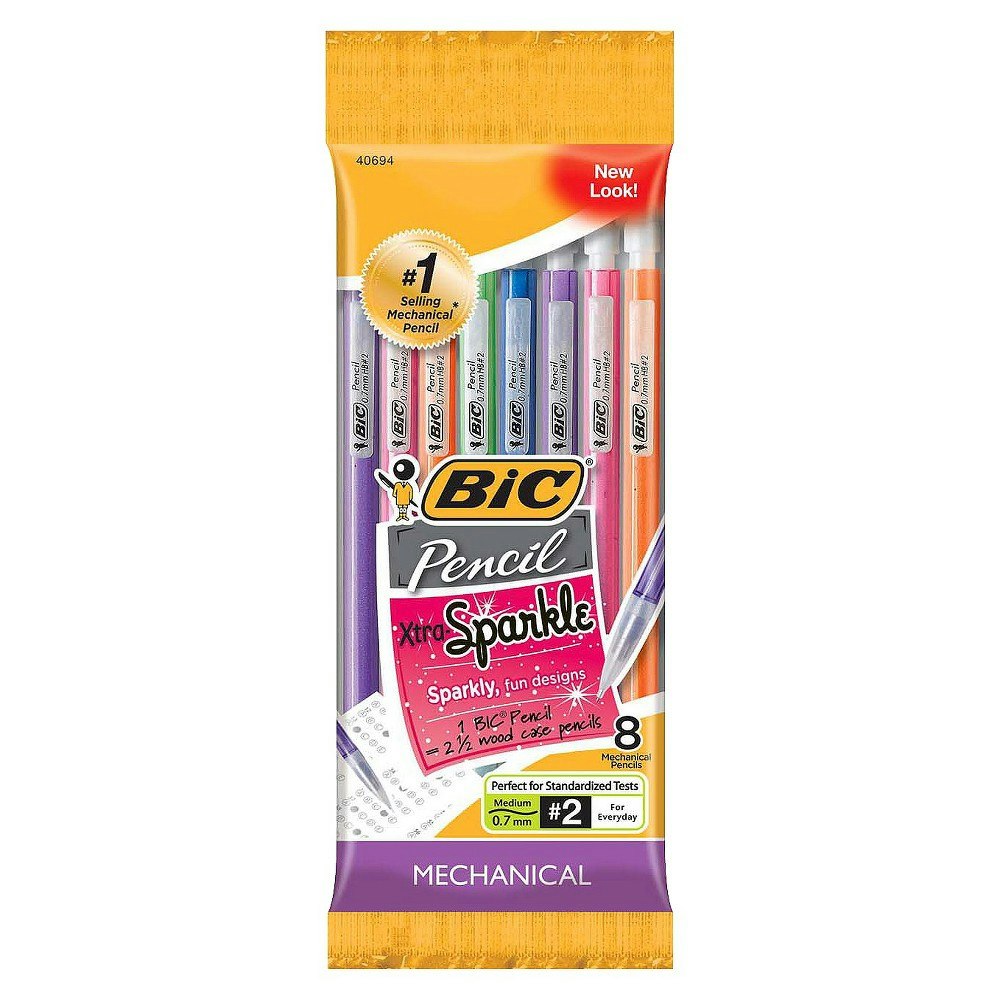 Bic Xtra Sparkle 0.7mm Mechanical Pencil 8-Pack: $2.29 Bic Xtra Sparkle 0.7mm Mechanical Pencil 8-Pack: $2.29