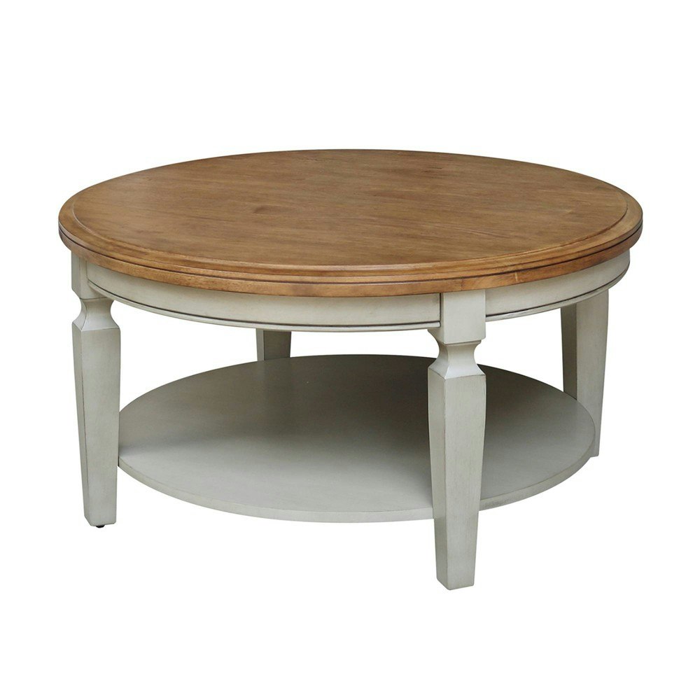 International Concepts Vista 38-inch Round Wood Coffee Table: $531.99 International Concepts Vista 38-inch Round Wood Coffee Table: $531.99