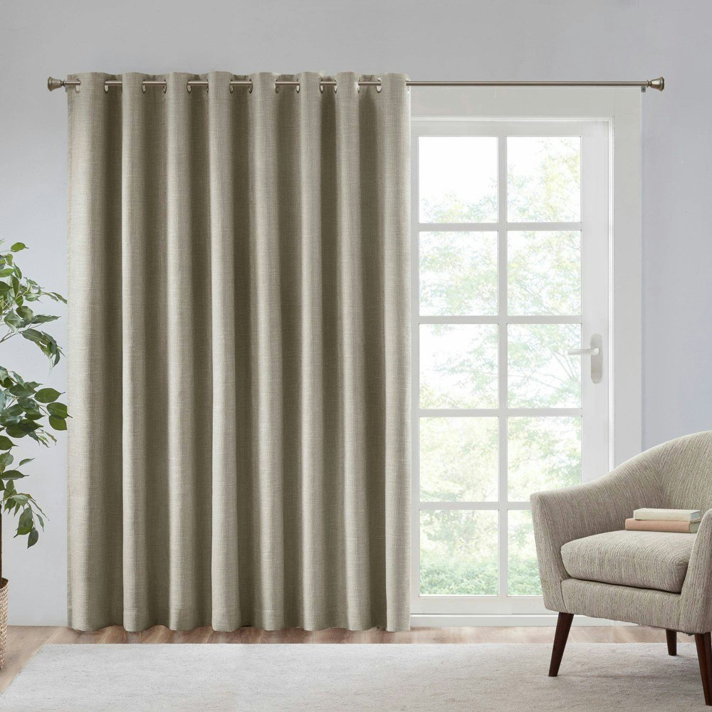 SunSmart 84"x100" Heathered Blackout Patio Curtain Panel: $51.99 SunSmart 84"x100" Heathered Blackout Patio Curtain Panel: $51.99