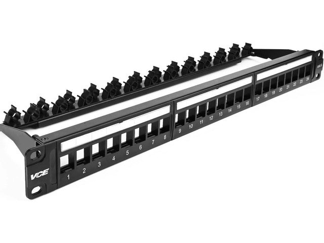 VCE 24-Port 1U Cat6 Rackmount Patch Panel: $55.42 VCE 24-Port 1U Cat6 Rackmount Patch Panel: $55.42
