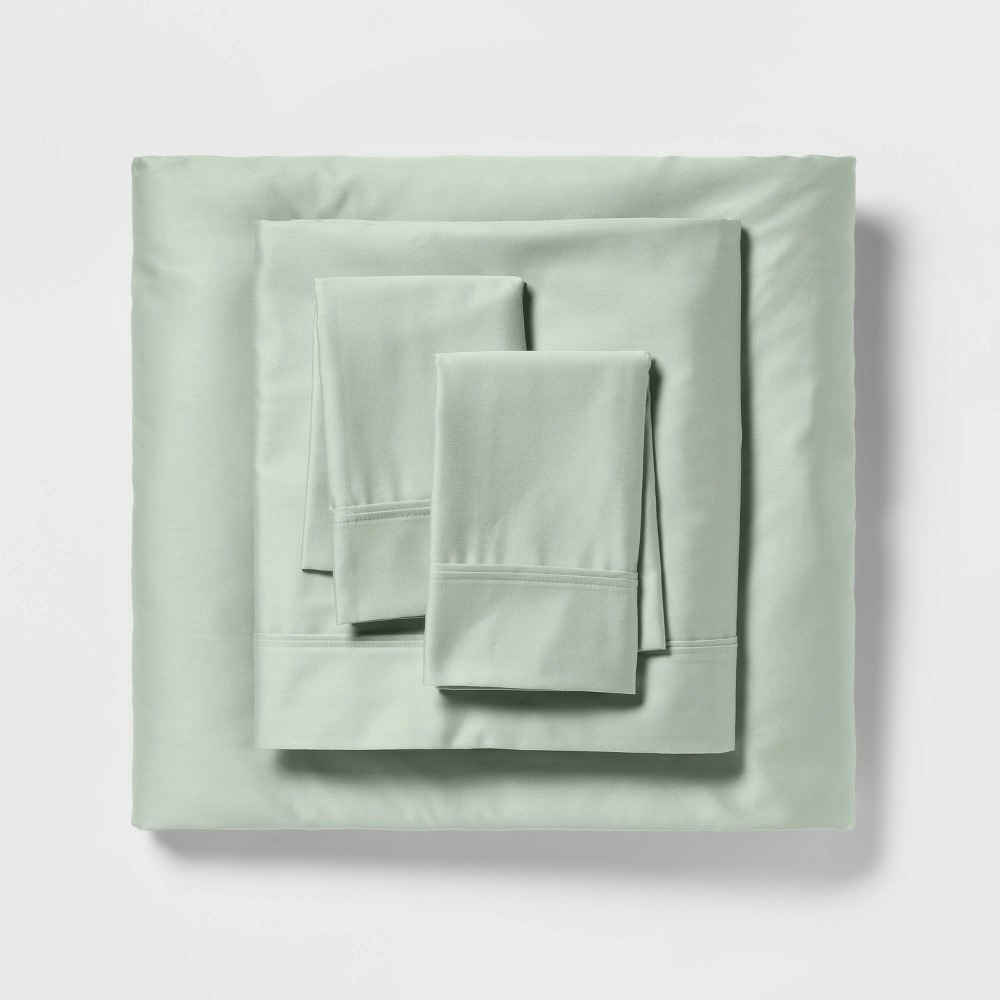 Threshold Twin/Twin XL 400 Thread Count Cotton Sateen Sheet Set: $35 Threshold Twin/Twin XL 400 Thread Count Cotton Sateen Sheet Set: $35