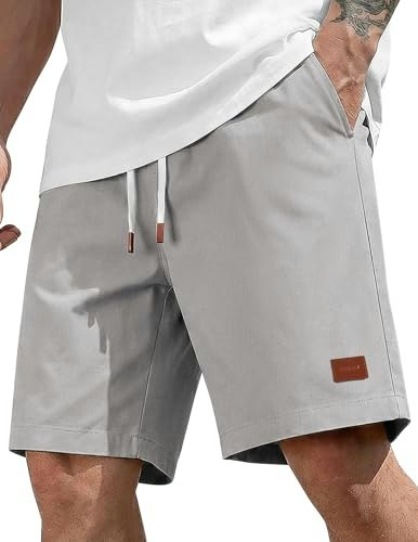 Coofandy Men's Cotton Chino Beach Shorts: $14.99