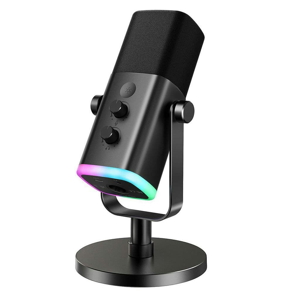 USB XLR Dynamic Microphone with RGB Lighting and Stand: $111.97 USB XLR Dynamic Microphone with RGB Lighting and Stand: $111.97
