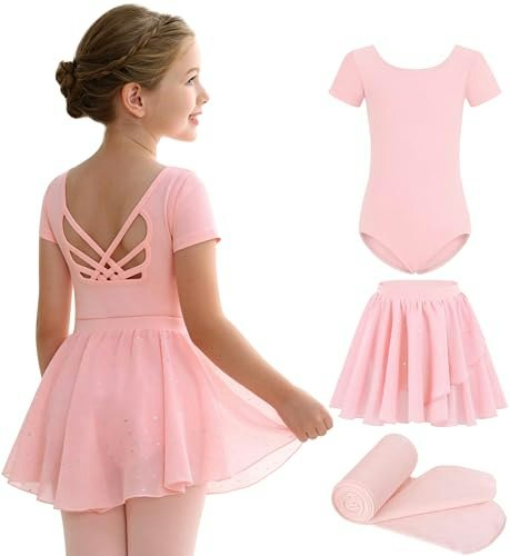 MdnMd Girls' Ballet Leotard and Skirt Set: $15.94 MdnMd Girls' Ballet Leotard and Skirt Set: $15.94