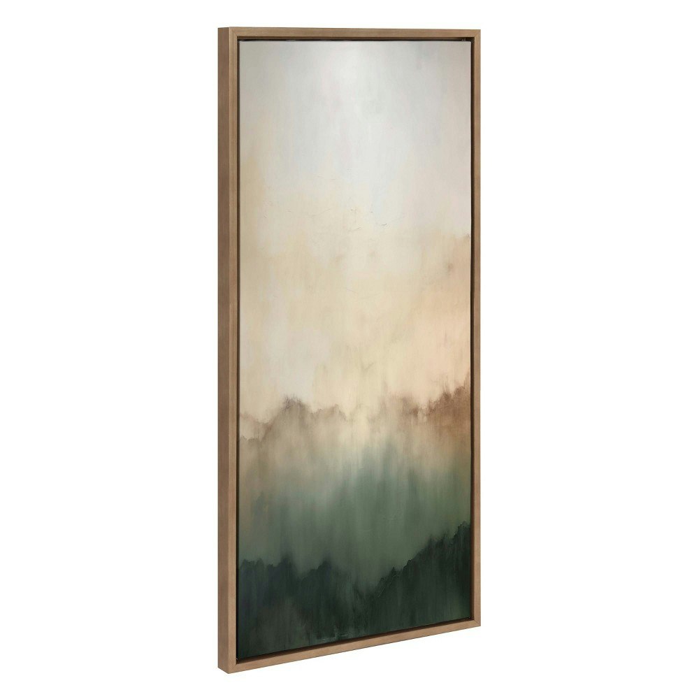 Kate & Laurel 18"x40" Sylvie Green Mountain Abstract Framed Canvas: $99.99 Kate & Laurel 18"x40" Sylvie Green Mountain Abstract Framed Canvas: $99.99