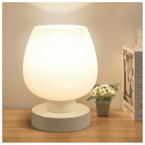 Onewish 7.5-inch Dimmable Touch Bedside Lamp: $18.99
