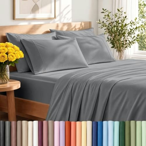 Bare Home 1,800-Thread-Count Full Sheet Set with 4 Pillowcases: $32.29 Bare Home 1,800-Thread-Count Full Sheet Set with 4 Pillowcases: $32.29