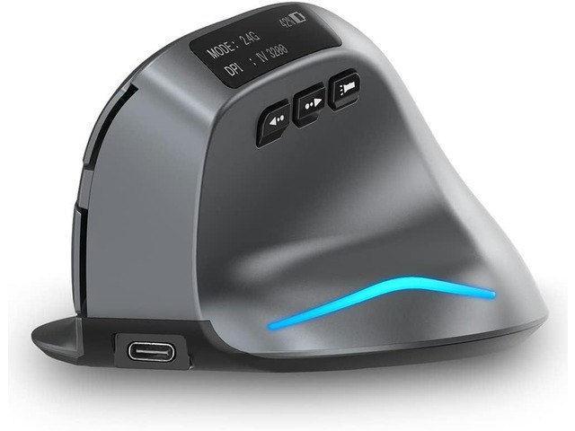 Zelotes Rechargeable Wireless Vertical Mouse: $58.48