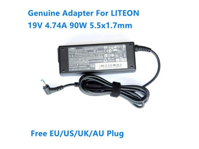 Liteon 90W 19V 4.74A AC Adapter for Acer Laptop: $72.43 Liteon 90W 19V 4.74A AC Adapter for Acer Laptop: $72.43