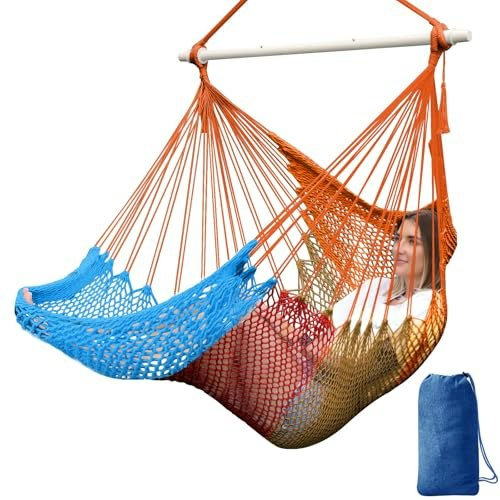 Chihee Handwoven Hammock Chair with Spreader Bar: $27.61 Chihee Handwoven Hammock Chair with Spreader Bar: $27.61