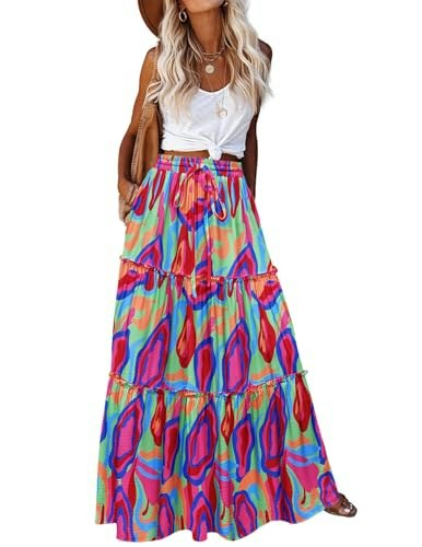 Zeagoo Women's High Waist Maxi Skirt: $18.40