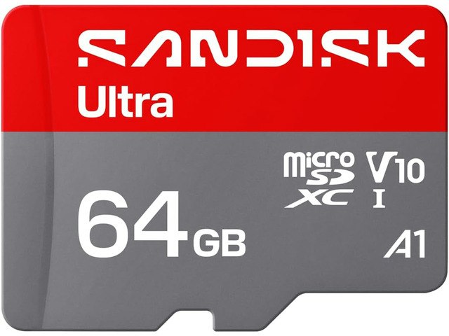 SanDisk 64GB Ultra microSD UHS-I Memory Card: $24.99