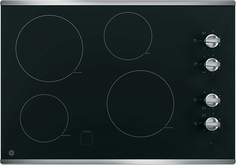 GE 30-Inch 4-Element Built-In Electric Cooktop: $1,124.99 GE 30-Inch 4-Element Built-In Electric Cooktop: $1,124.99