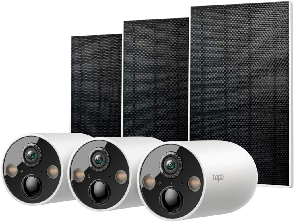 TP-Link Tapo 2K Outdoor Battery-Powered Wireless Security Camera 3-Pack: $229.99