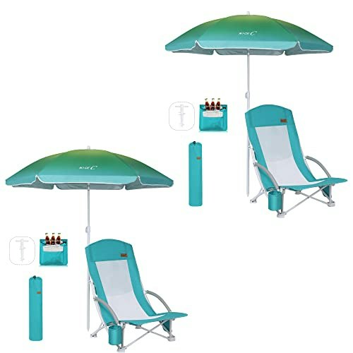 Nice C Low Beach Chair and Umbrella 2-Pack: $101.97 Nice C Low Beach Chair and Umbrella 2-Pack: $101.97