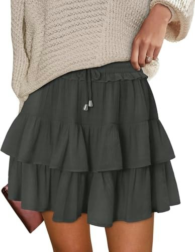 Onlypuff Women's Flowy Ruffle Skort: $27.54 Onlypuff Women's Flowy Ruffle Skort: $27.54
