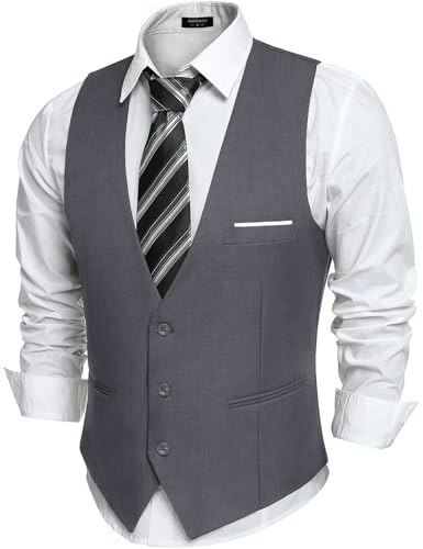 Coofandy Men's Slim Fit Suit Vest: $29.98 Coofandy Men's Slim Fit Suit Vest: $29.98