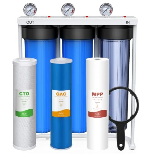 SimPure 3-Stage 20" x 4.5" Whole House Water Filter System: $257.58 SimPure 3-Stage 20" x 4.5" Whole House Water Filter System: $257.58