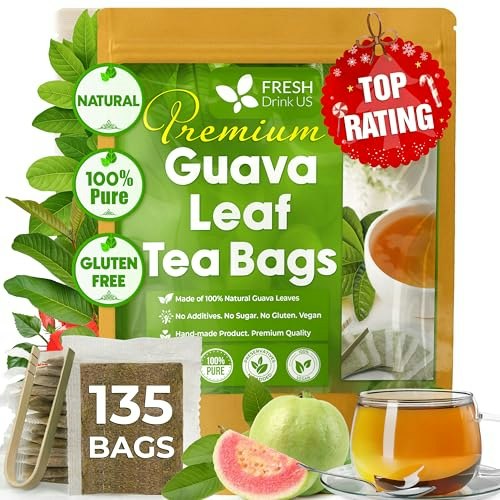FreshDrinkUS 135-Count Guava Leaf Tea Bags: $14.89