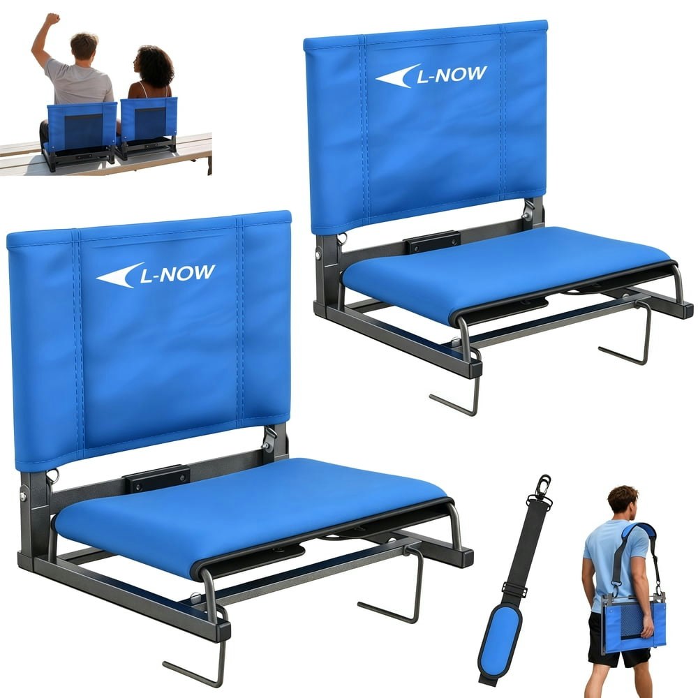 Lnow Stadium Seat and Bleacher Chair 2-Pack: $69.99 Lnow Stadium Seat and Bleacher Chair 2-Pack: $69.99