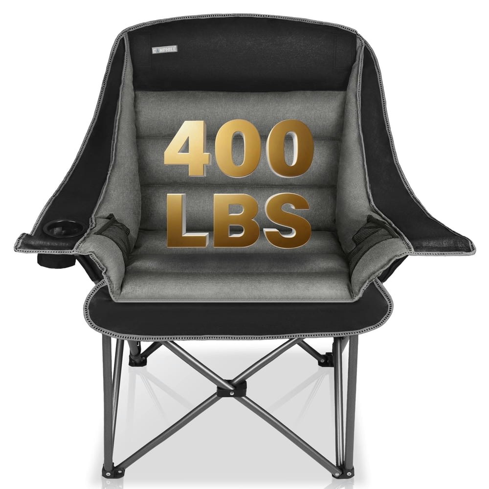 Oversized Heavy Duty Padded Folding Camping Chair: $67.99 Oversized Heavy Duty Padded Folding Camping Chair: $67.99