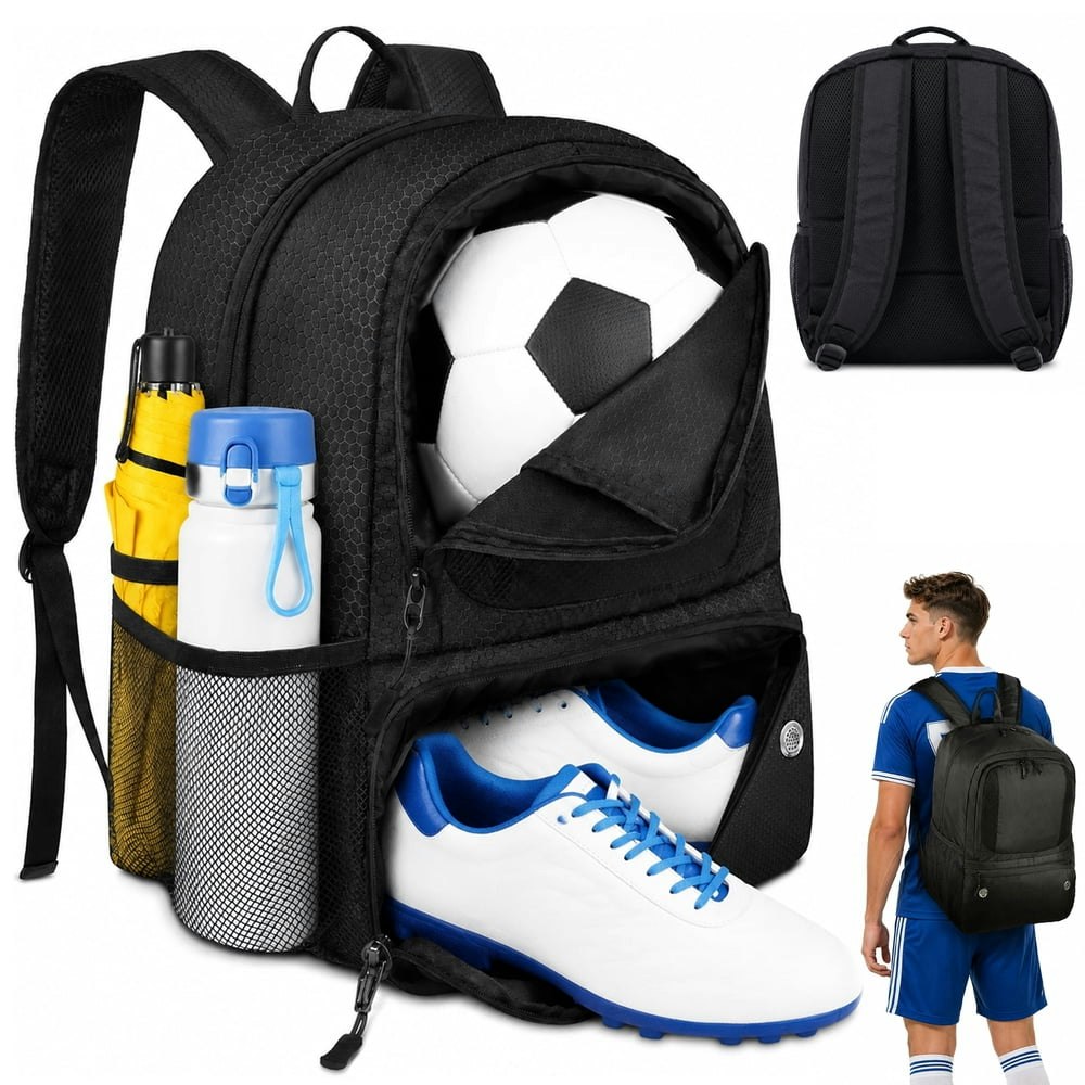 Cyrico Soccer Ball Backpack with Shoe Compartment: $19.95 Cyrico Soccer Ball Backpack with Shoe Compartment: $19.95