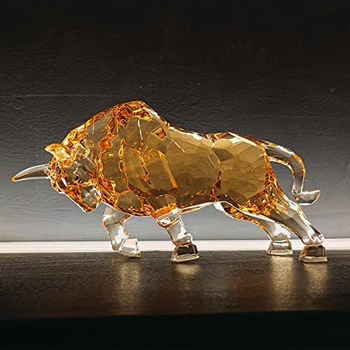Darmomoon 8.7-inch Acrylic Bull Figurine: $37.99 Darmomoon 8.7-inch Acrylic Bull Figurine: $37.99