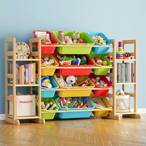 SpaceAid 6-Shelf Toy Storage Organizer with 12 Bins: $89.98 SpaceAid 6-Shelf Toy Storage Organizer with 12 Bins: $89.98