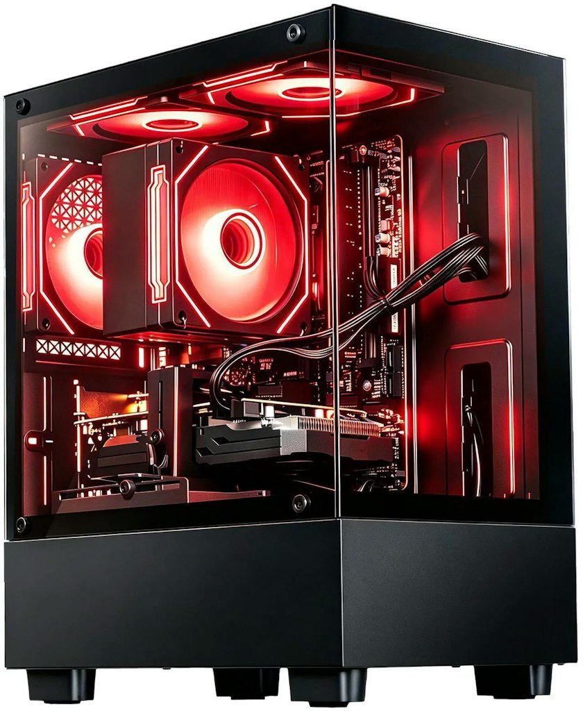 LXZ Ryzen 7 4700LE Radeon RX 580 Gaming Desktop PC: $573
