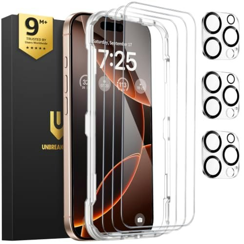 Unbreakcable iPhone 16 Pro Max Screen and Camera Lens Protector: $22.99 Unbreakcable iPhone 16 Pro Max Screen and Camera Lens Protector: $22.99