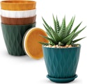Ynnico 4" Plant Pot 5-Pack for $9 + free shipping w/ Prime