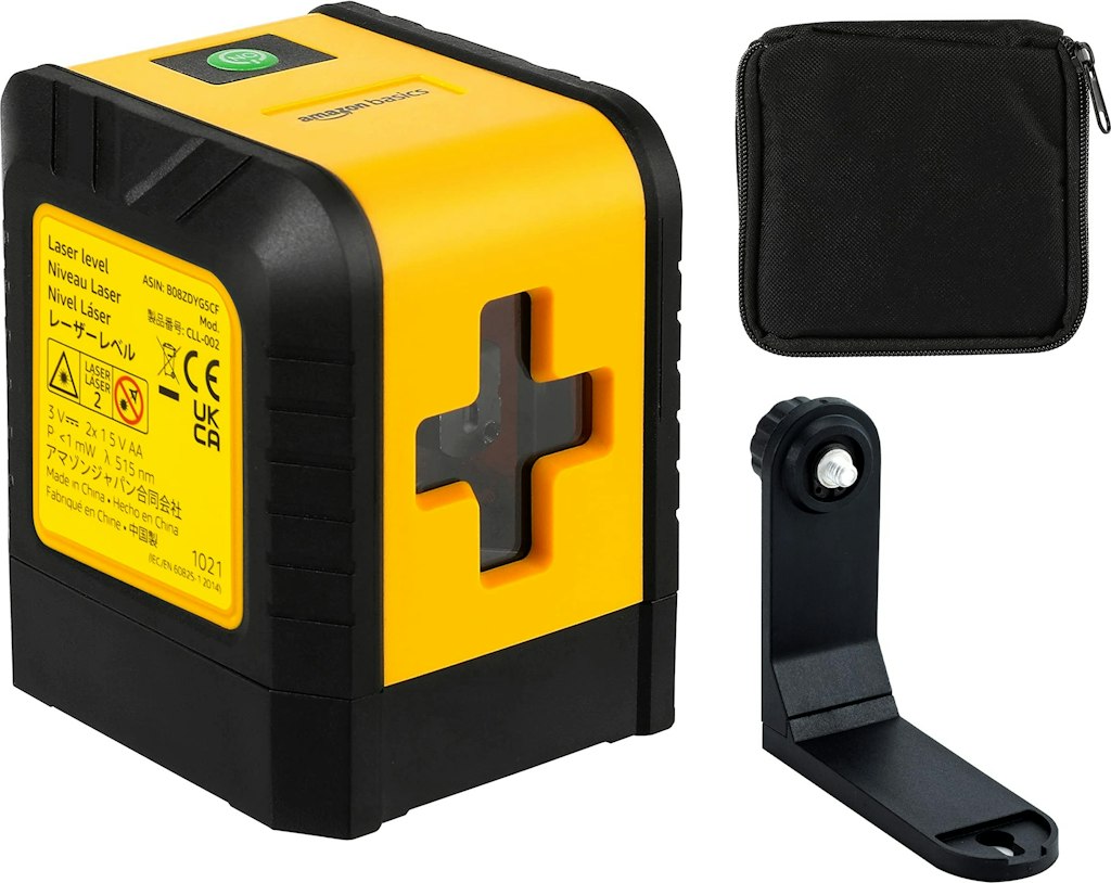Amazon Basics Horizontal/Vertical & Cross-Line Class II Laser Level: $14