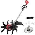 Ecarke Cordless 2-in-1 Tiller Cultivator & Weed Wacker for $70 + free shipping