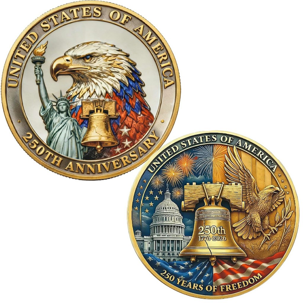 America 250th Anniversary Commemorative Coin: $4.99