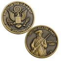 Army 250th Anniversary Gold-Plated 1.57" Challenge Coin for $9 + free shipping w/ Prime