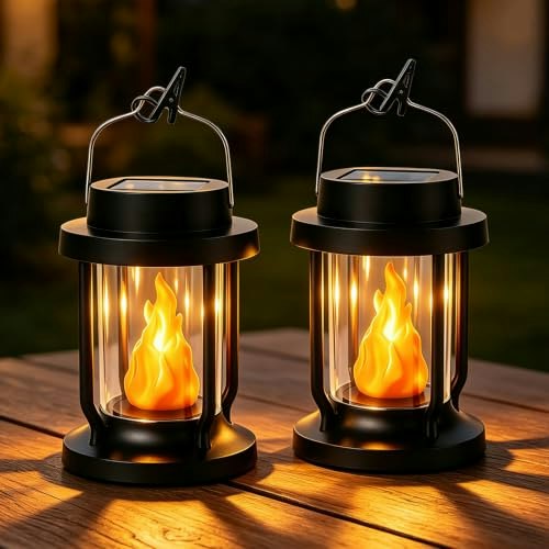 Ollcuz Solar Lantern 2-Pack: $13.49