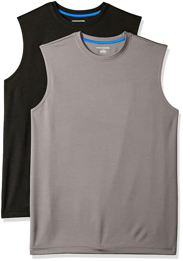 Amazon Essentials Men's Active Performance Tech Top 2-Pack: from $5.01 via Sub. & Save