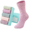 Sisosock Women's Fuzzy Socks 5-Pair Pack for $7 + free shipping w/ Prime