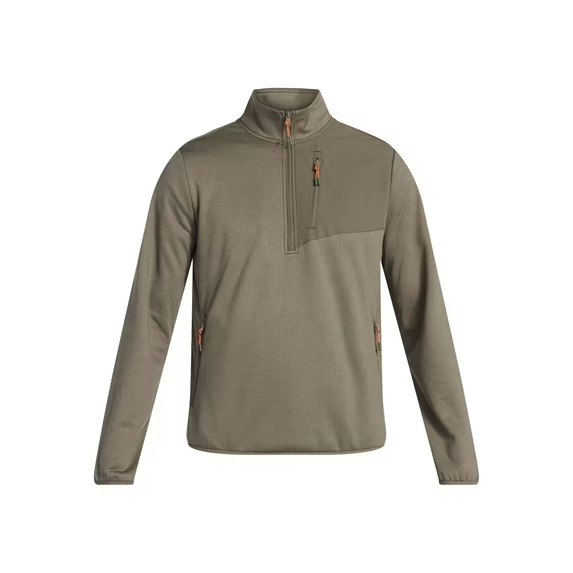 Ozark Trail Men's Quarter-Zip Grid Fleece Jacket: from $8.66