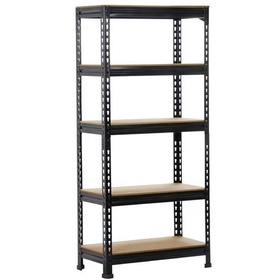 Alden Design 5-Tier Adjustable Steel Storage Shelf Unit: $29