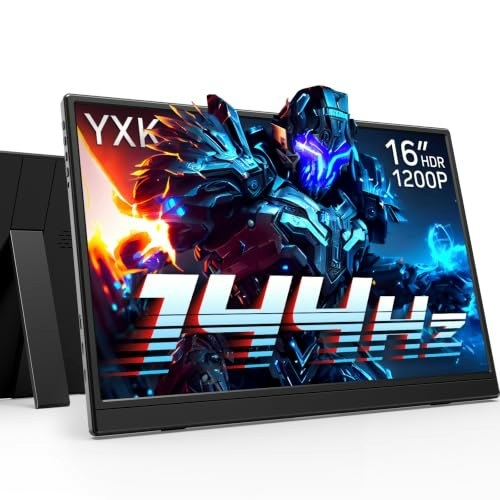 Yxk 16" 1200p 144Hz HDR IPS Portable Gaming Monitor: $59.99