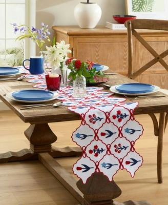 Elrene Red White & Cute 14" x 70" Table Runner: $17